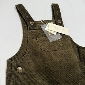 Rylee + Cru NWT Olive Green Corduroy Overalls 3-6m
